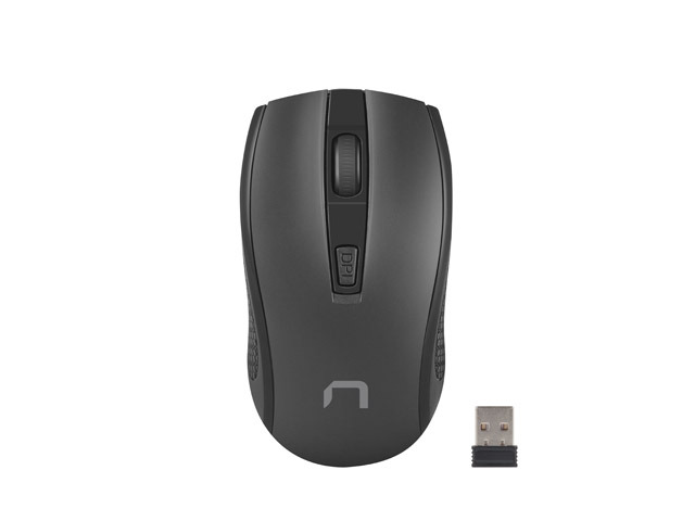 Natec Mouse, Jay 2, Wireless, 1600 DPI, Optical, Black - Natec - Mouse - Optical - Wireless - Black