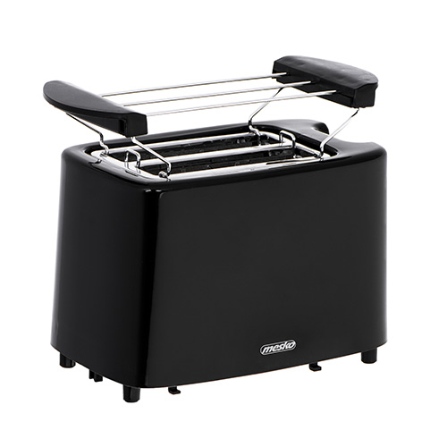 Mesko - Toaster - MS 3220 - Power 750 W - Number of slots 2 - Housing material Plastic - Black