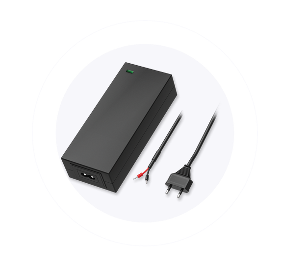 Teltonika - PR317EUA  - EU power supply, 62W (AC/DC Power supply EU Plug 48V 1.3A 1500+2000mm with 2.5mm^2 wire ferrule) - Teltonika EU 2-PIN POWER SUPPLY 62W for TSW200 - EU 2-PIN POWER SUPPLY, 62W