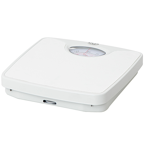 Adler - Mechanical bathroom scale - AD 8151w - Maximum weight (capacity) 130 kg - Accuracy 1000 g - White