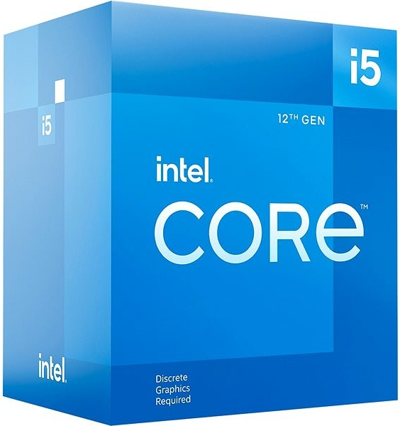 Intel - i5-12400F - 2.5 GHz - LGA1700 - Processor threads 12 - i5-124xx - Processor cores 6