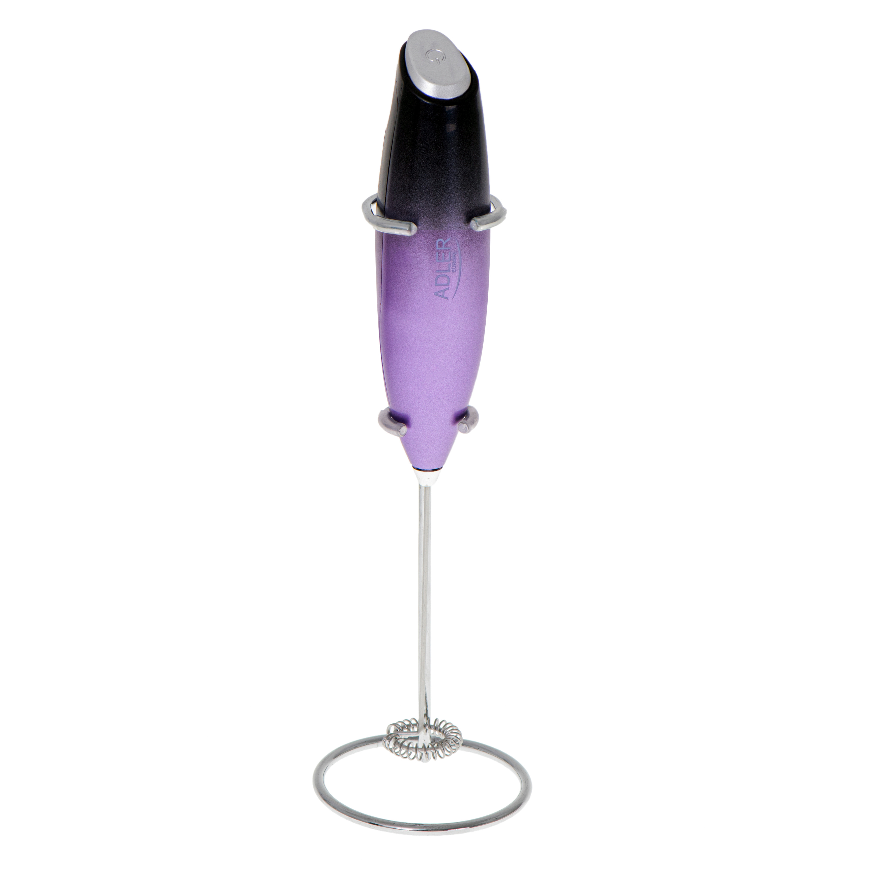 Adler - Milk frother with a stand - AD 4499 - Milk frother - Black/Purple