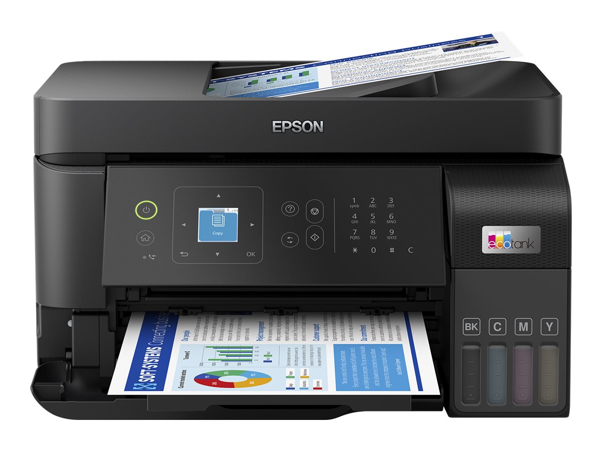 Epson - Multifunctional printer - EcoTank L5590 - Inkjet - Colour - Inkjet Multifunctional Printer - A4 - Wi-Fi - Black