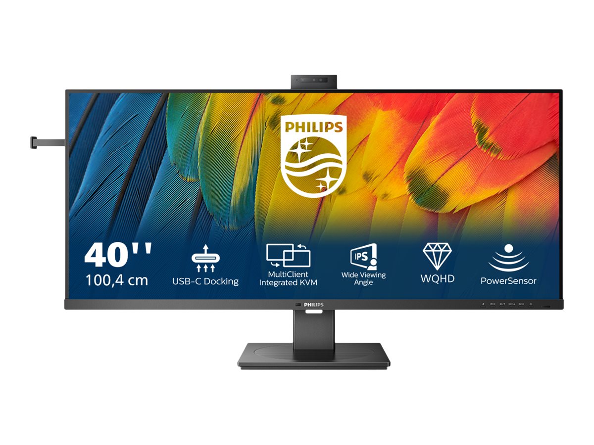 Philips - Business Monitor - 40B1U5601H/00 - 40 " - IPS - 21:9 - 100 Hz - 4 ms - 3440 x 1440 pixels - 300 cd/m² - Black