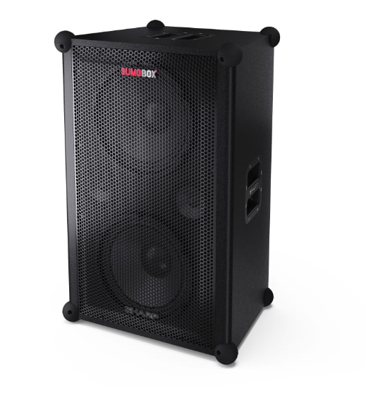 Sharp SumoBox CP-LS200 High Performance Portable Speaker - Sharp - Portable Speaker - SUMOBOX Pro CP-LS200 High Performance - 200 W - Waterproof - Bluetooth - Black - Portable - Wireless connection