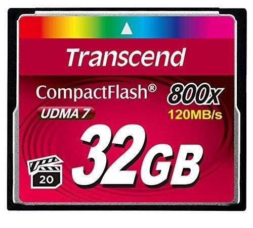 MEMORY COMPACT FLASH 32GB/800X TS32GCF800 TRANSCEND