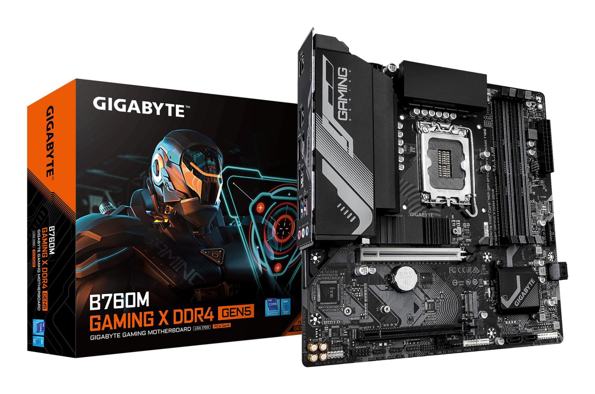 Mainboard|GIGABYTE|Intel B760|LGA 1700|micro ATX|RAM DDR4-SDRAM|4xSlots|2xNumber of M.2 (M) slots|B760MGXDDR4GEN5