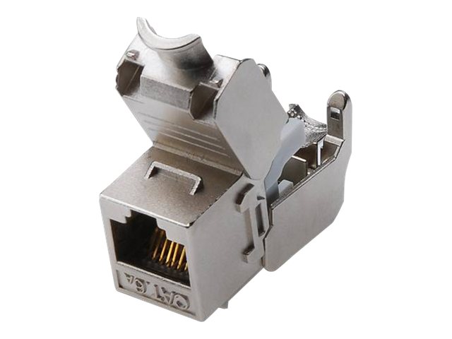Digitus - CAT 6A Keystone Module, Shielded, Tool-free Mounting Connection - DN-93615