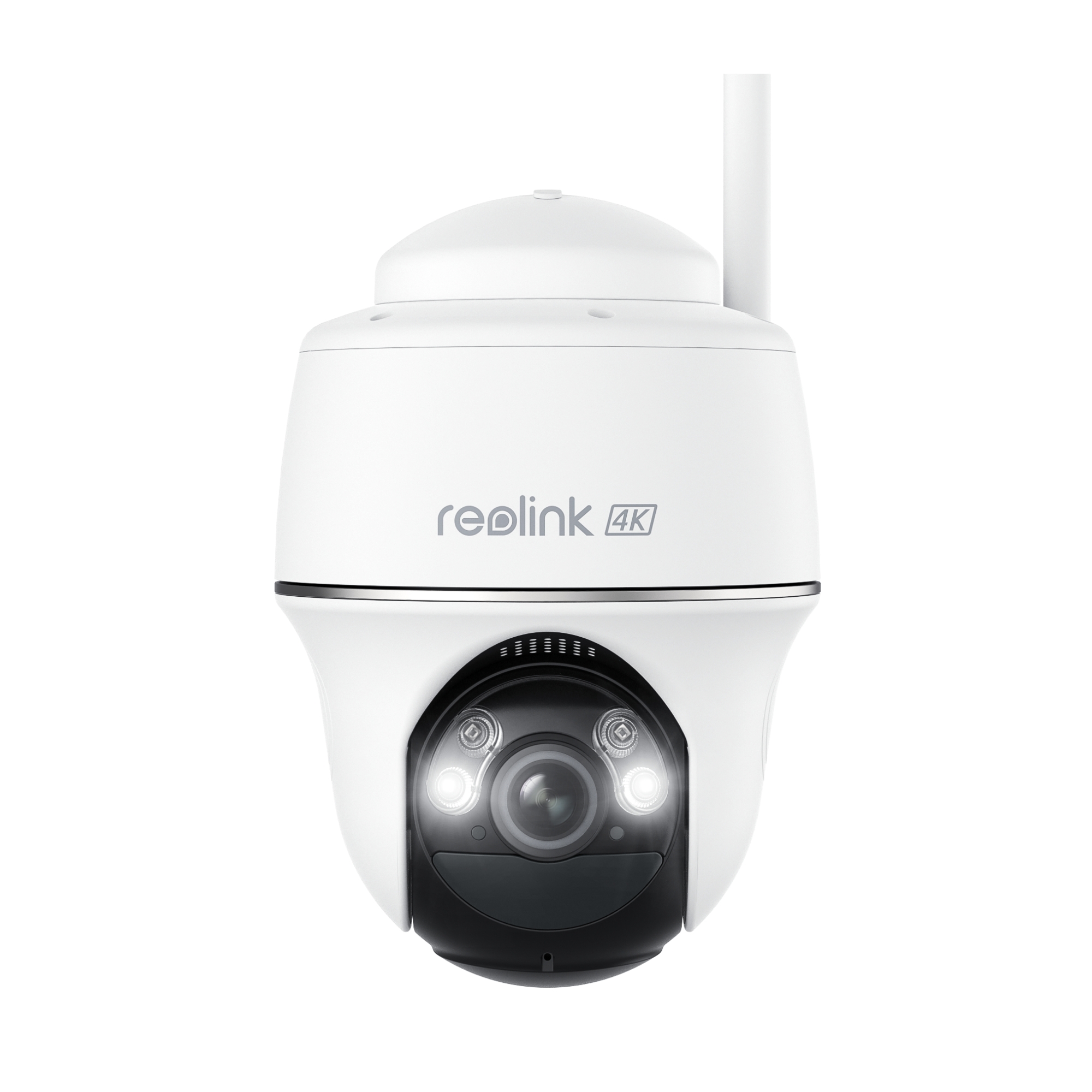 Reolink - Smart 4K Pan and Tilt Camera with Spotlights - Argus Series B440 - Dome - 8 MP - 4mm - H.265 - Micro SD, Max.128GB
