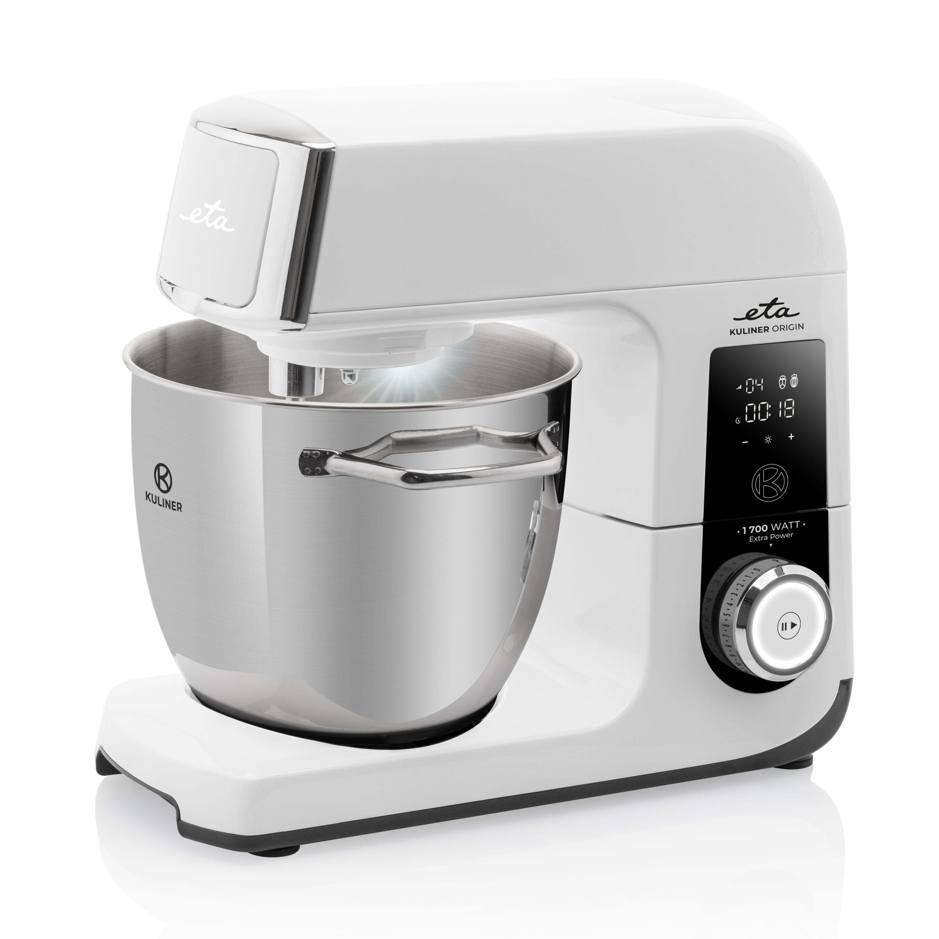 ETA Kitchen Machine - ETA203890000 Gratus Kuliner II Origin - 1700 W - Number of speeds 12 - Bowl capacity 6.7 L - White