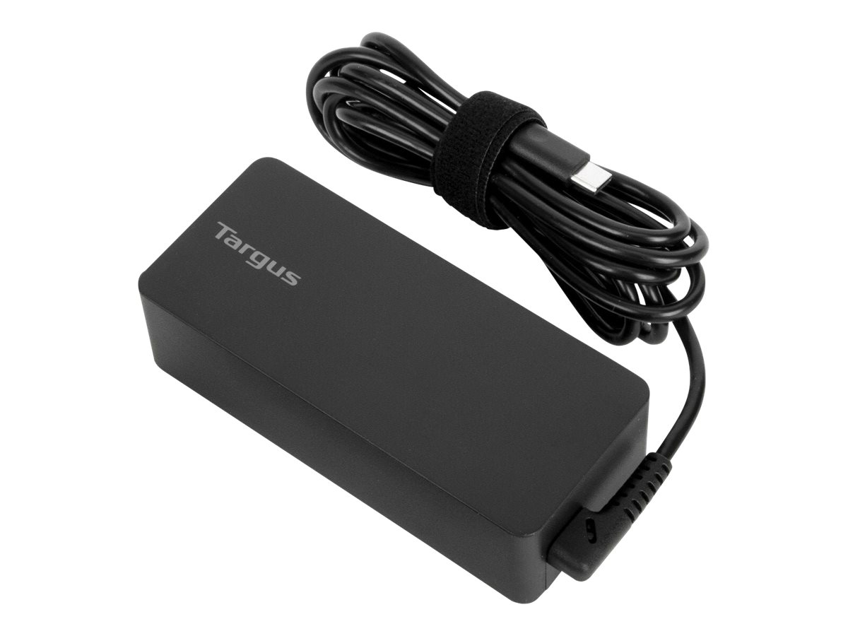 Targus - 65 W USB-C PD Charger - For Laptops or Power Pass-Thru Docks