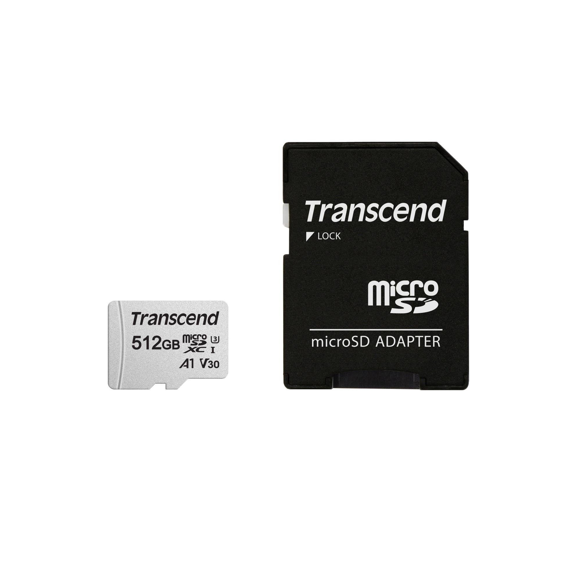 MEMORY MICRO SDXC 512GB W/A/TS512GUSD300S-A TRANSCEND