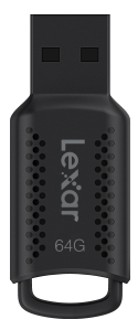 Lexar - USB Flash Drive - JumpDrive V400 - 64 GB - USB 3.0 - Black