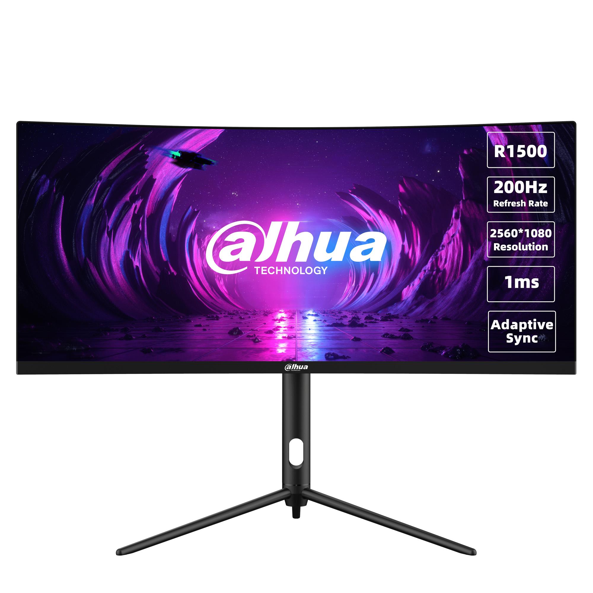 LCD Monitor|DAHUA|DHI-LM30-E330CA|30"|Gaming/Curved/21 : 9|Panel VA|2560x1080|21:9|200Hz|1 ms|Swivel|Tilt|Colour Black|LM30-E330CA