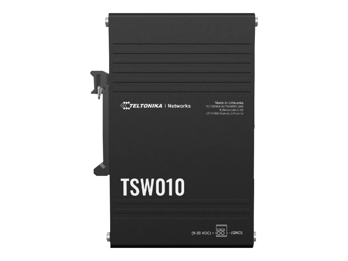 Teltonika Ethernet Switch - TSW010 - Unmanaged - Wall-mountable - 10/100 Mbps (RJ-45) ports quantity 5