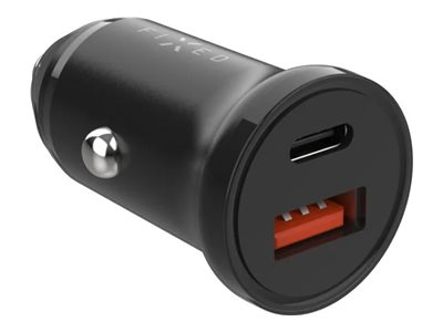 Fixed - Car Charger USB-C/USB, 20W - FIXCC20N-CU-BK