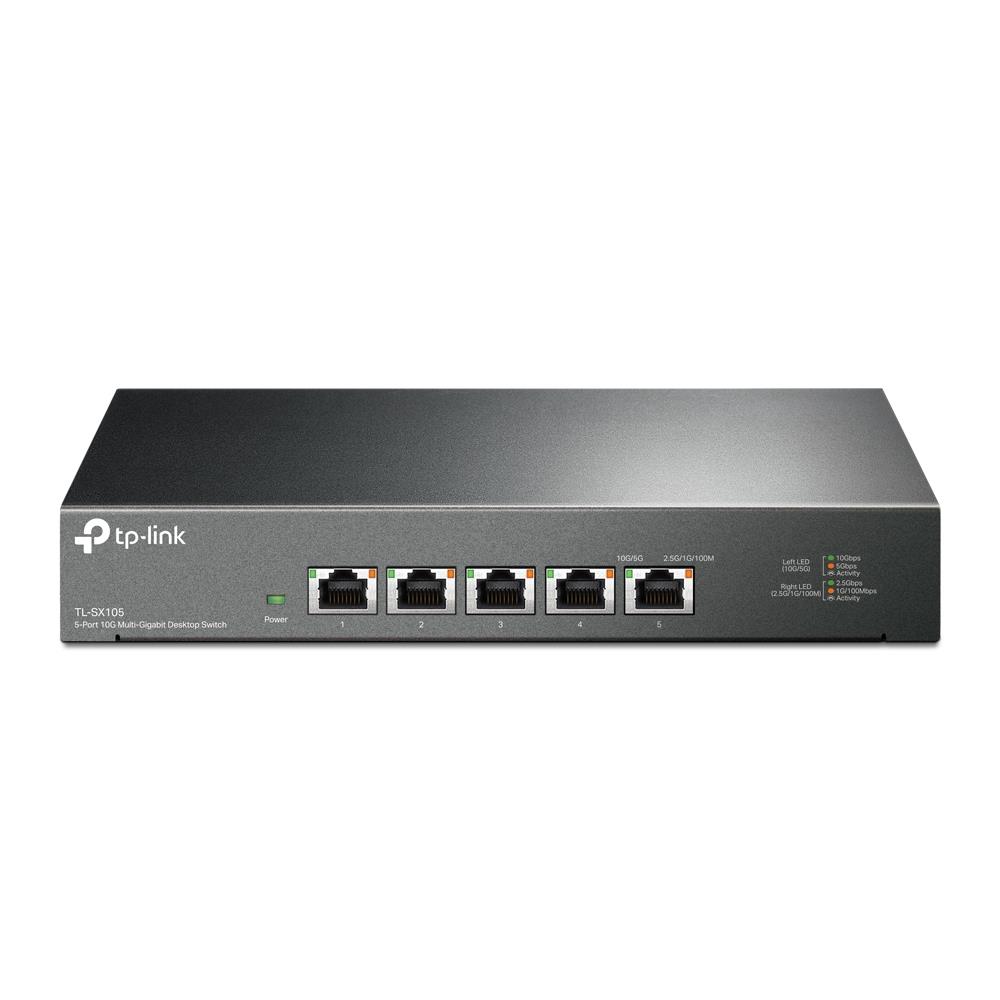 Switch|TP-LINK|Switch type Unmanaged|5xRJ-45 ports|RJ-45 Ports Type 10G Ethernet (100/1000/10000)|5x10G Ethernet (copper) ports quantity|10G support Yes|TL-SX105