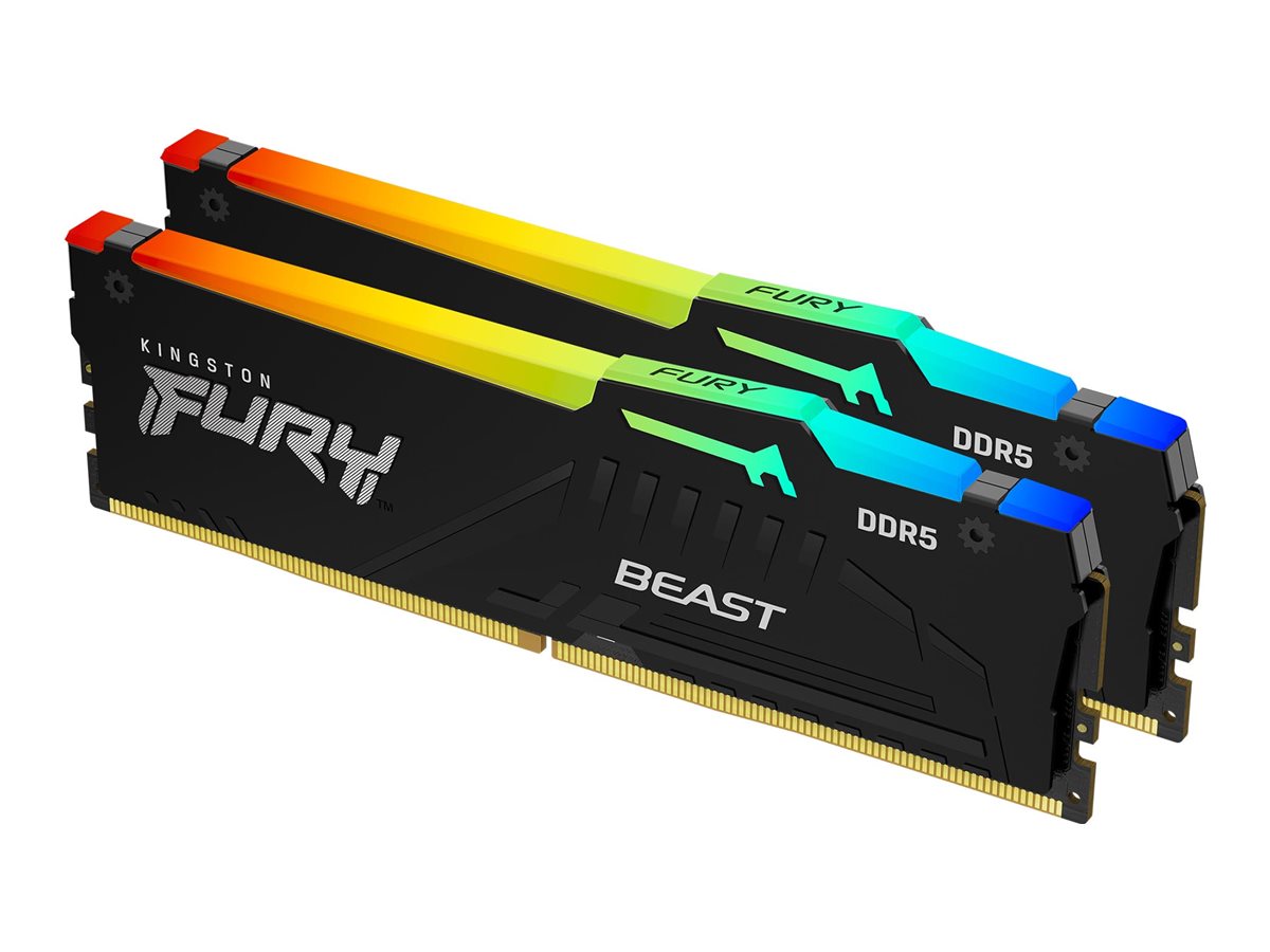 Kingston Fury Beast - 32 Kit (16GBx2) GB - DDR5 - 6400 MHz - PC/server - Registered No - ECC No