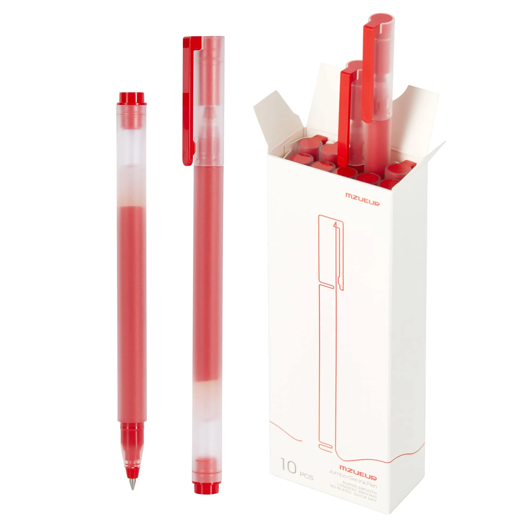 Xiaomi - High-capacity Gel Pen, 10-Pack, Red
