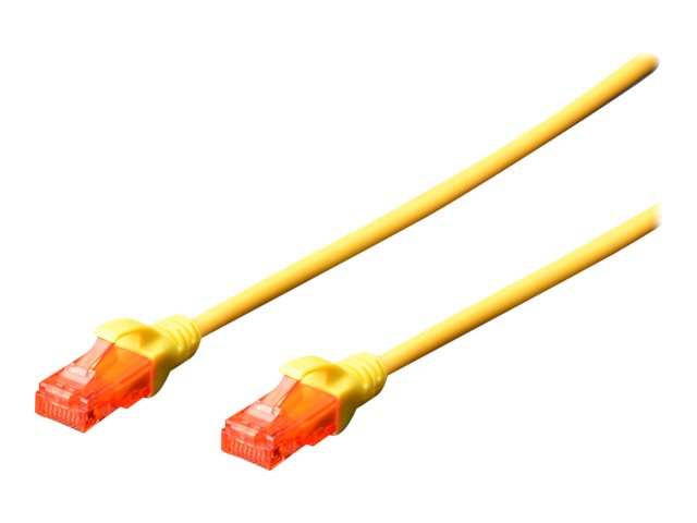 Digitus Patch cord - CAT 6 U-UTP - AWG 26/7 - Cable length: 2 m - Yellow