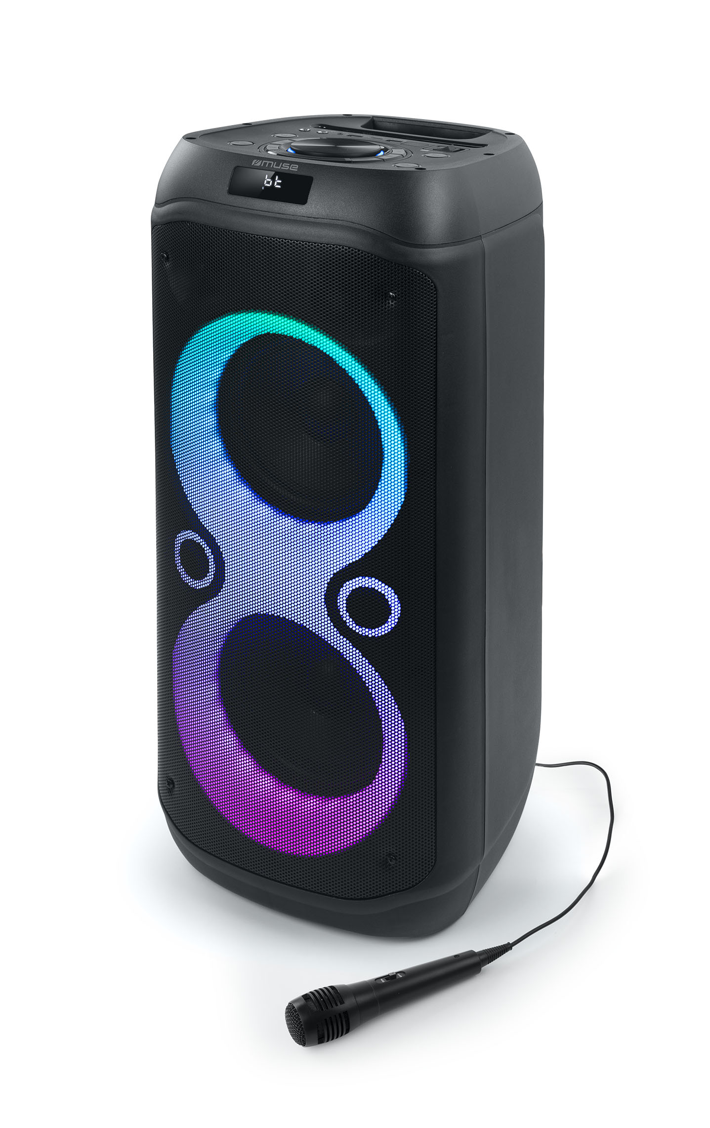 Muse - Party Box Speaker - M-1937 DJ - 600 W - Bluetooth - Black - Portable - Wireless connection