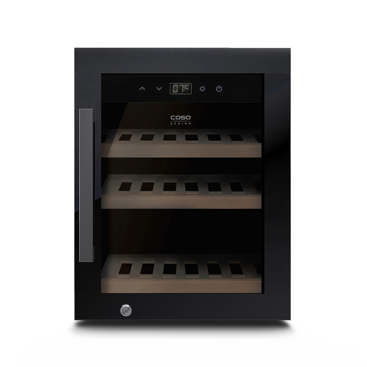 Caso - Wine Cooler - WineExclusive 12 - Energy efficiency class G - Bottles capacity 12 - Cooling type Compressor technology - Black