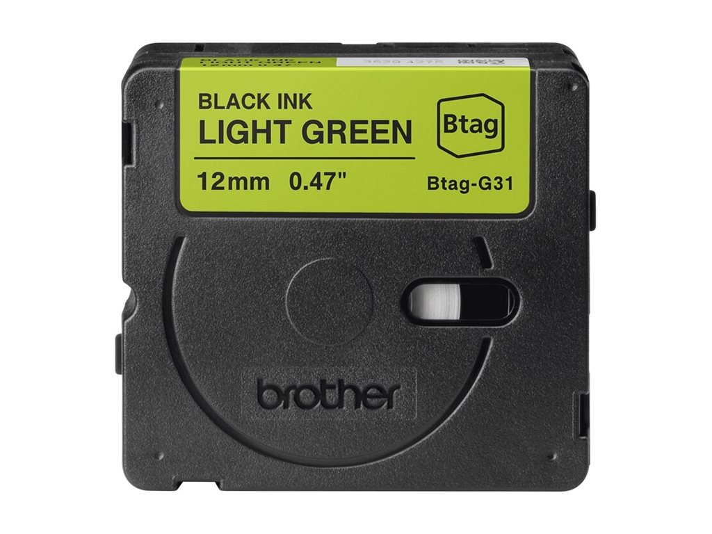 Brother BTAG-G31 - Black on Light Green - Btag