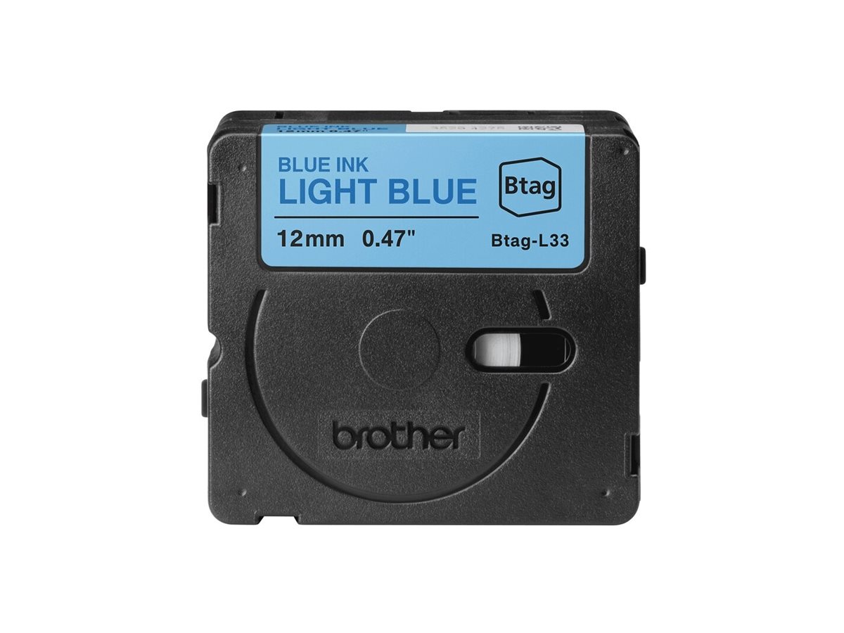 Brother BTAG-L33 - Blue on Light Blue - Btag