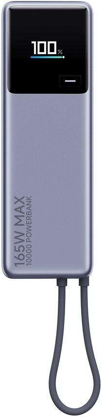 Xiaomi 165W Power Bank (Integrated Cable) - 10000 mAh - USB-C - Gray