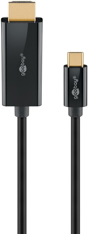 Goobay USB-C to HDMI Cable 4K at 60 Hz, 1 m - 75696