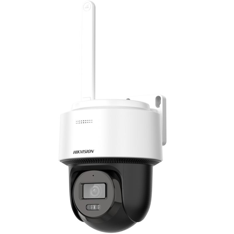 Hikvision - Smart Hybrid-light 4G PT Network Camera - DS-2DE2C400MWG-4G - PTZ - 4 MP - Fixed - IP66 - Micro SD, Max. 512 GB