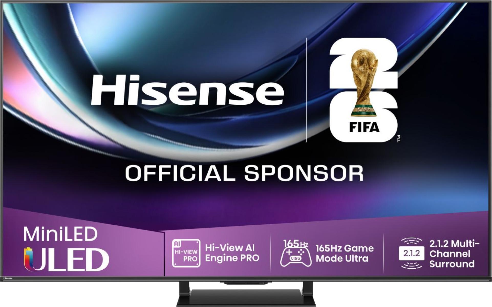 TV Set|HISENSE|55 "|4K Ultra HD|3840 x 2160 pixels|Flat|16:9|ULED|55U7QPRO