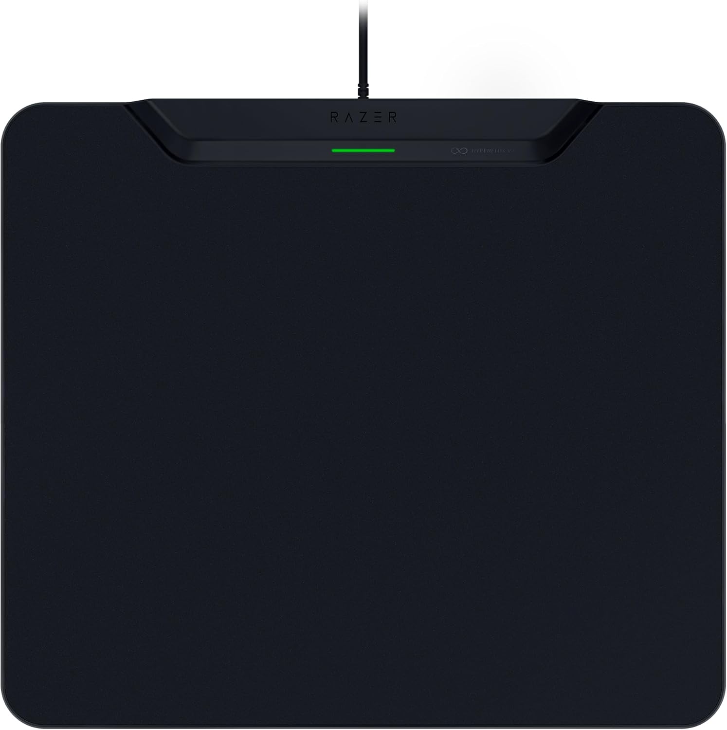 Razer - Wireless Charging Gaming Mouse Mat and Puck, Hard Edition - HyperFlux V2 Wireless Charging System - Gaming Mouse Mat - 360 x 311 mm - Black