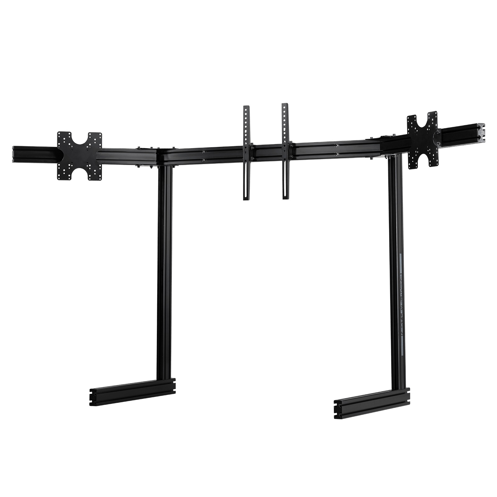 Next Level Racing Floor stand - ELITE Free Standing Triple Monitor Stand - Fully adjustable and customizable - 21-43 " - Black