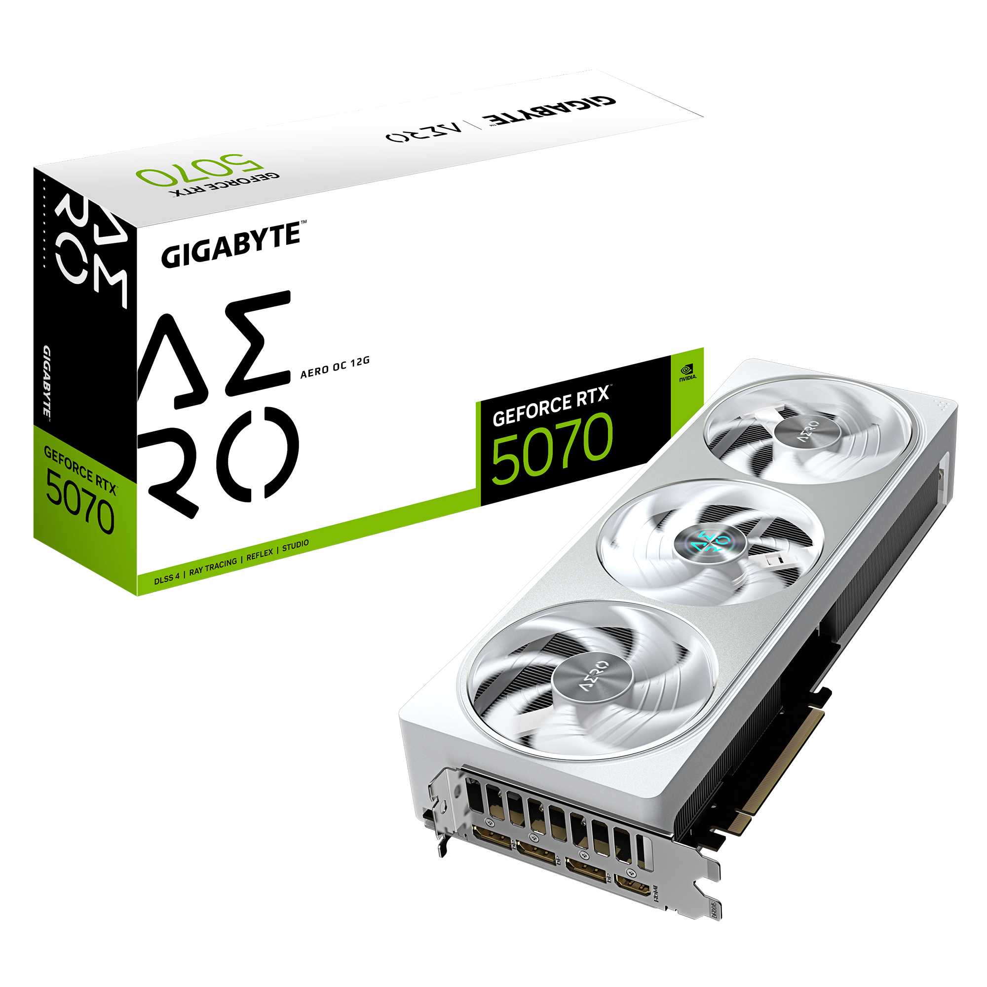 Gigabyte GeForce RTX 5070 AERO OC 12G - NVIDIA - 12 GB - GeForce RTX 5070 - HDMI ports quantity 1 - PCI-E 5.0