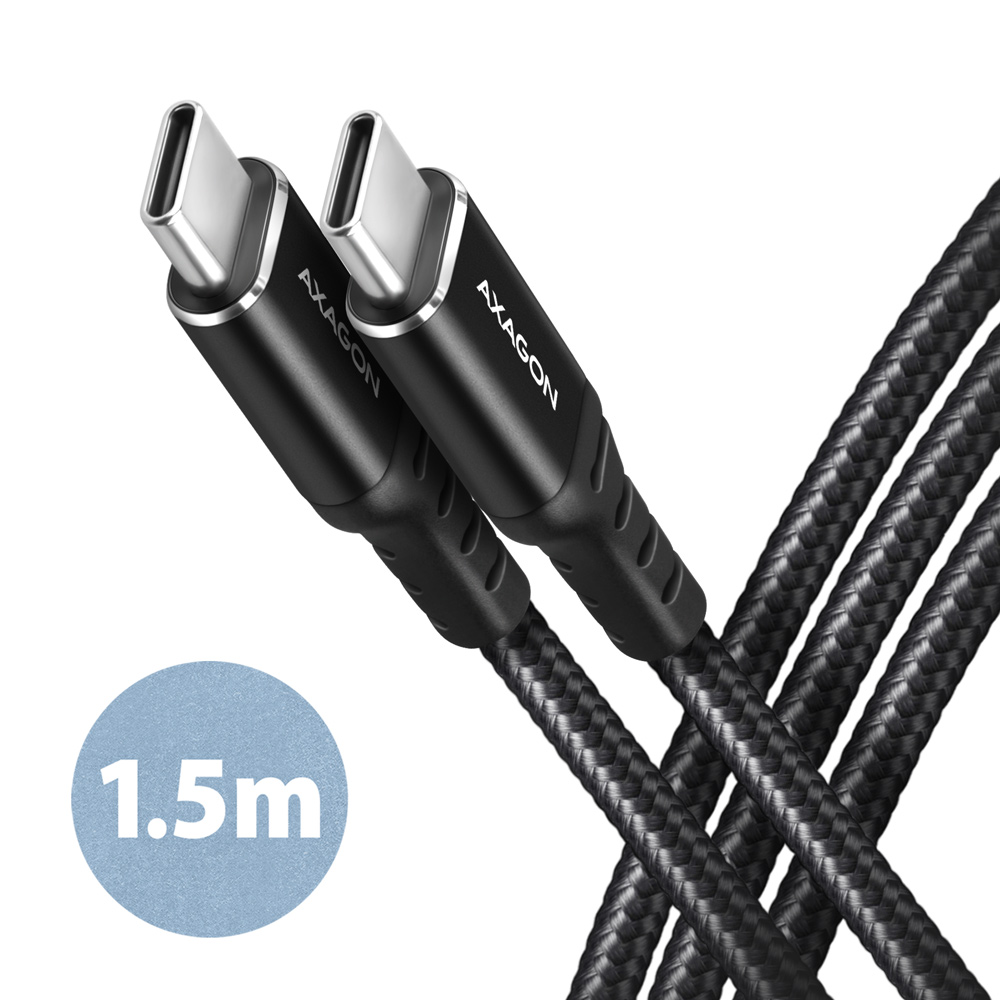 AXAGON - Data and charging cable, 1.5 m - BUCM-CM15AB - USB Type C to USB Type C