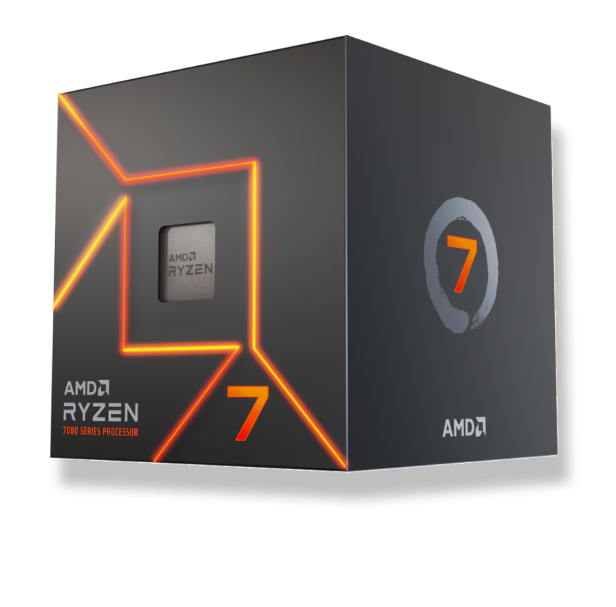 AMD Ryzen 7 7700 - 3.8 GHz - AM5 - Processor threads 16 - AMD - Processor cores 8