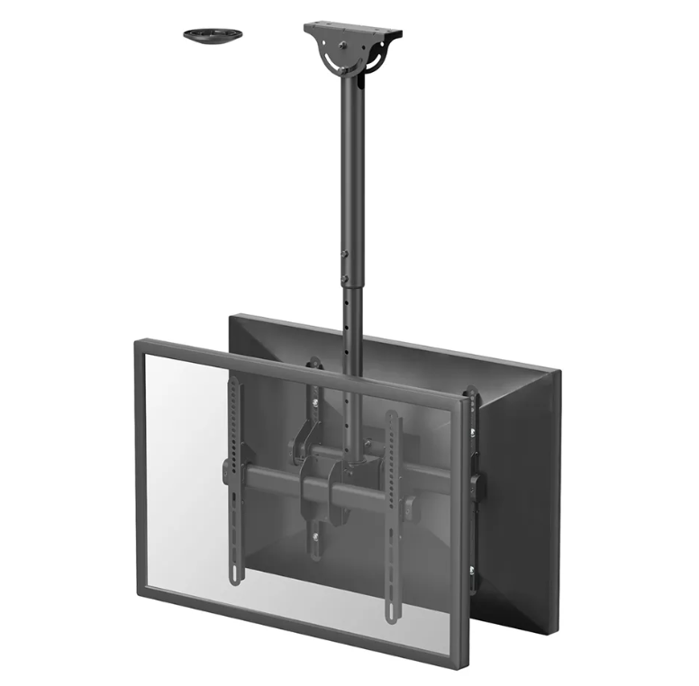 Neomounts NM-C440DBLACK Dual monitor/TV mount ceiling - Adjustable Height, Rotate, Tilt, Swivel - 32-60 " - Maximum weight (capacity) 45 kg - Black