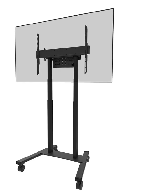 Neomounts Floor stand - FL55-875BL1 TV trolley - Adjustable Height - 55-100 " - Maximum weight (capacity) 110 kg - Black
