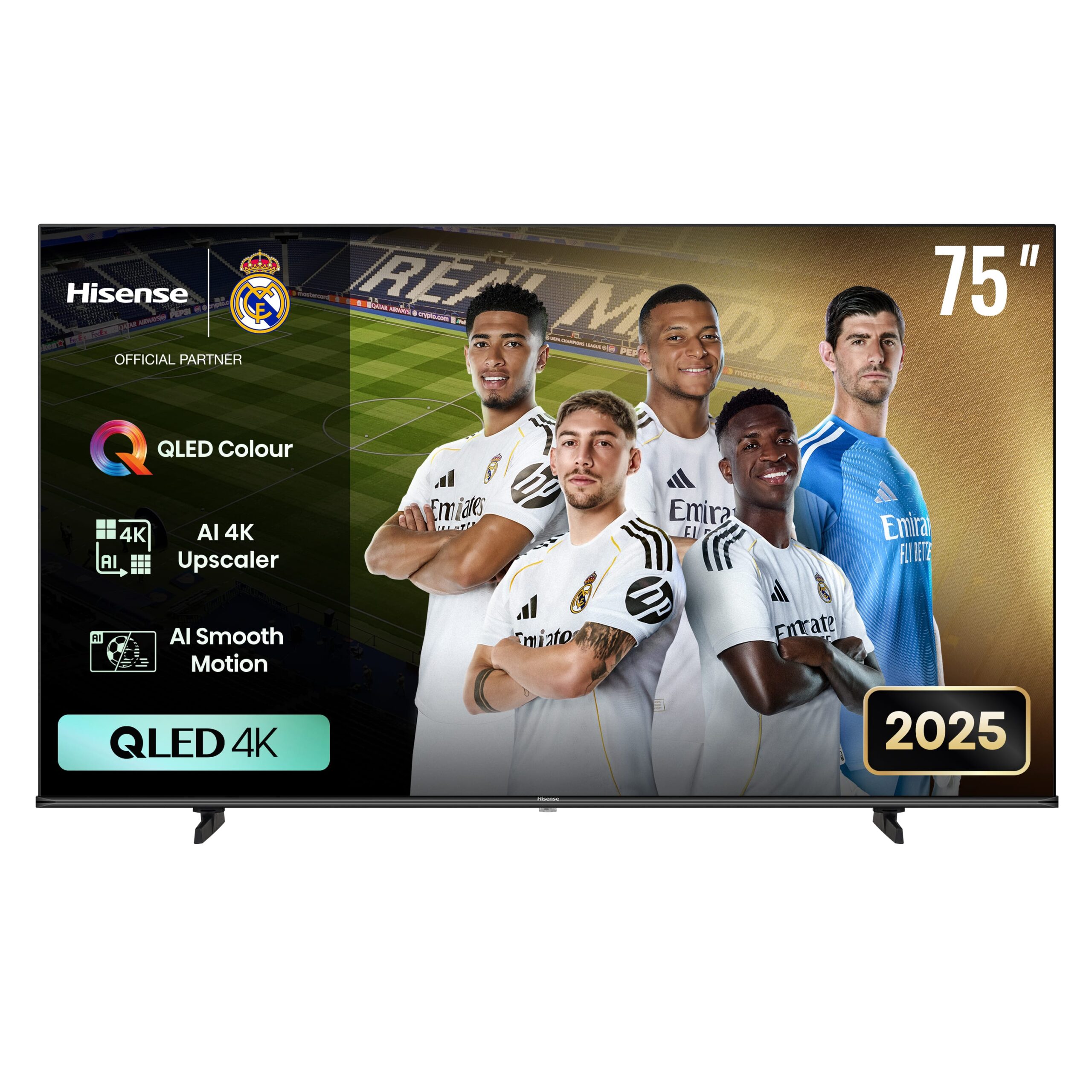 Hisense QLED TV - 75E7Q - 75 - Smart TV - VIDAA - 4K UHD - Black