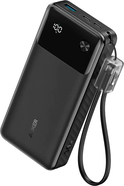 Anker Power Bank, B2B - Europe (excluded UK plug), 30 W - A1384G11 - 20000 mAh - Black