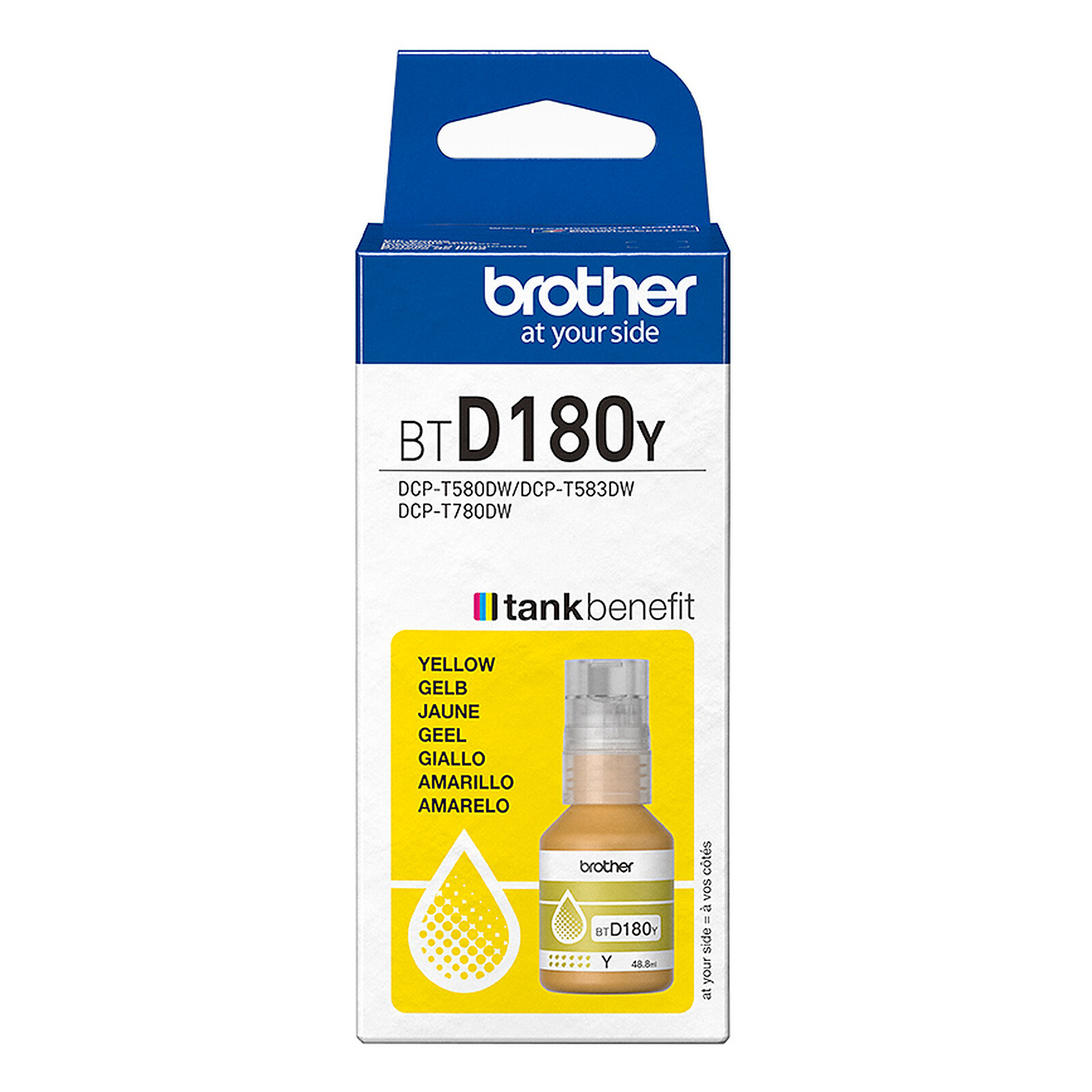 Brother BTD180Y - Ink refill - Yellow