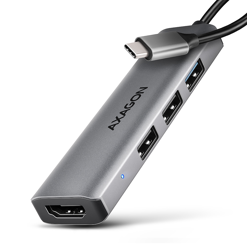 AXAGON USB-C 5Gbps STARTER 4in1 Hub - HMC-H3A