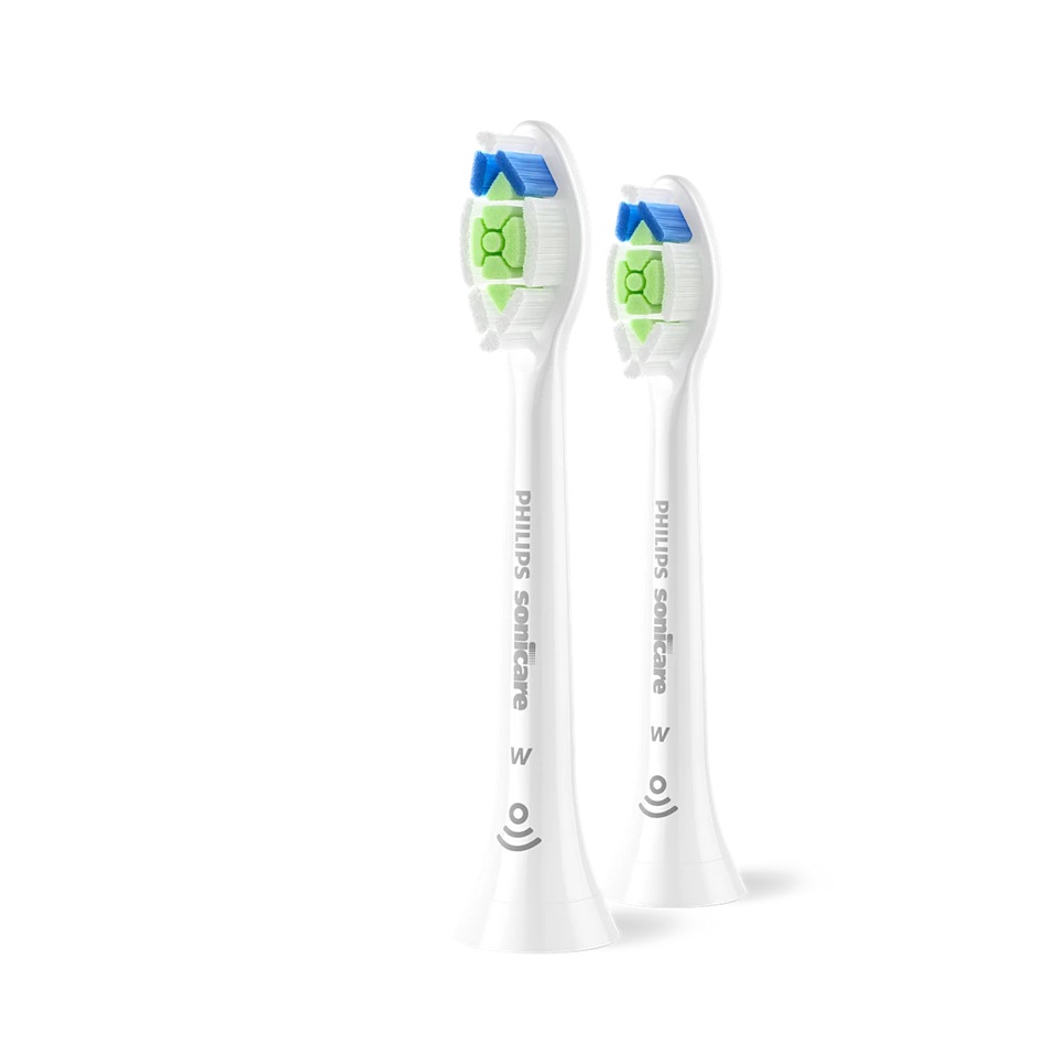 Philips - Replacement brush heads - HX6062/87 Sonicare Optimal White - Heads - For adults - Number of brush heads included 2 - White