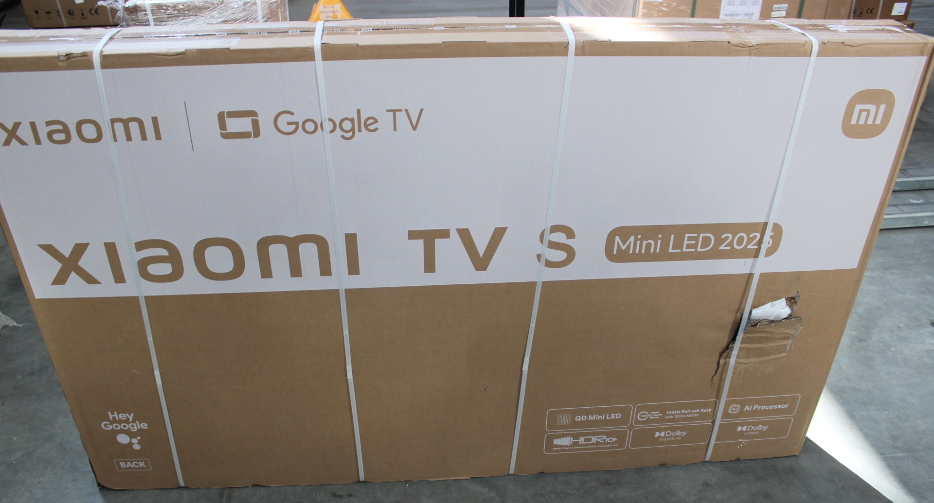 SALE OUT. Xiaomi TV S Mini 2025 75" (3840 x 2160) - SALE OUT. SALE OUT. Xiaomi TV - S Mini LED 2025 - 75 - Smart TV - Google TV - UHD - Black - DAMAGED PACKAGING - 32 GB