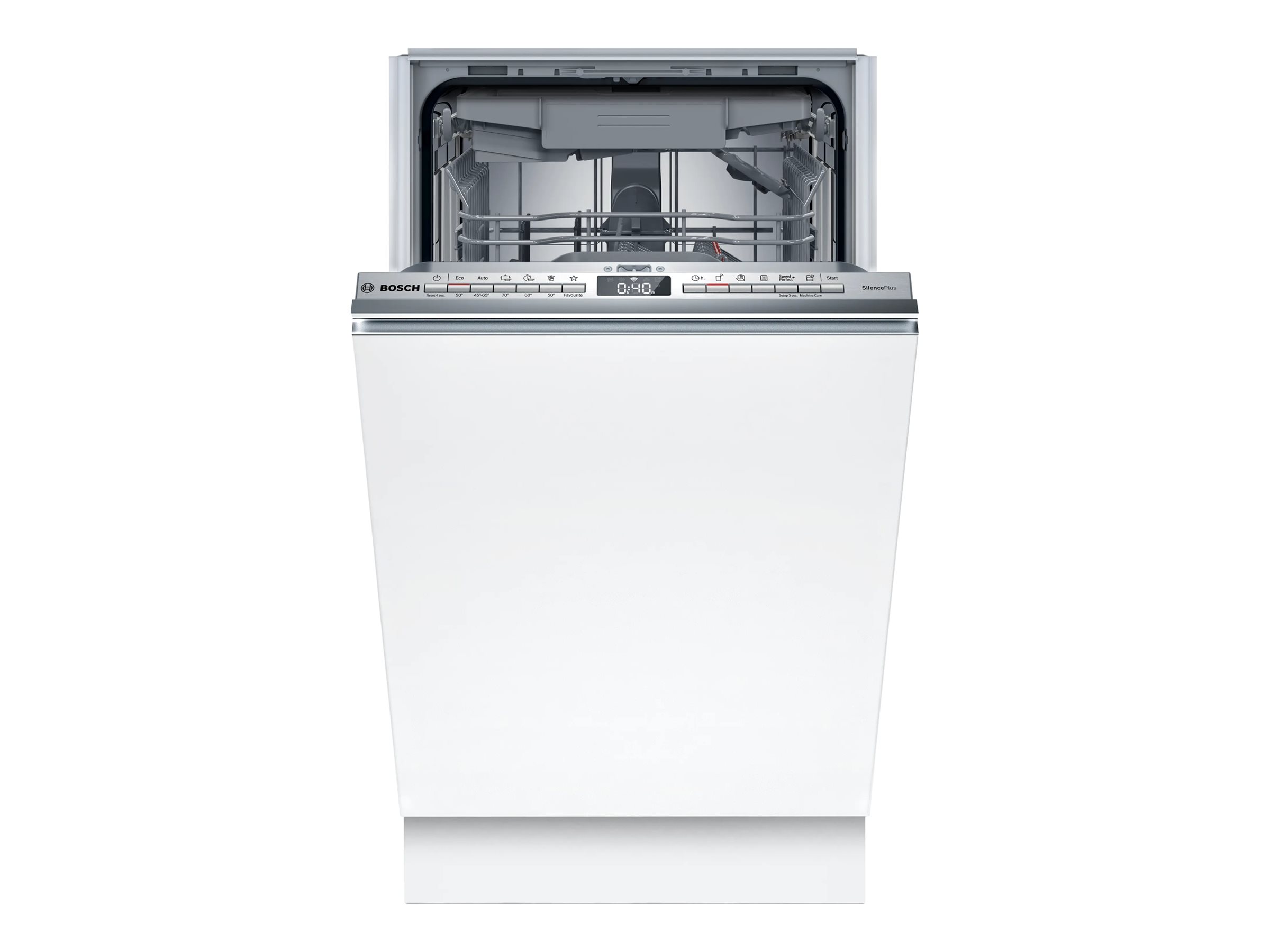 Bosch Dishwasher - SPT4EMX17E - Built-in - Width 45 cm - Number of place settings 10 - Number of programs 6 - Energy efficiency class B - Display - White