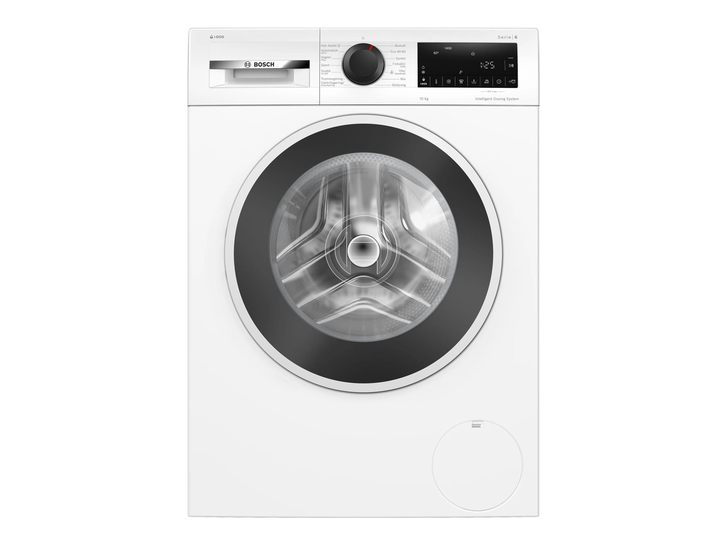 Bosch Washing Machine - WGG254FVSN - Energy efficiency class A - Front loading - Washing capacity 10 kg - 1400 RPM - Depth 63 cm - Width 60 cm - Display - LED - Steam function - White