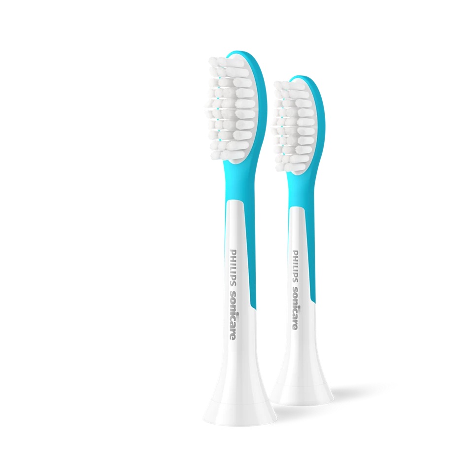 Philips - Replacement brush heads - HX6042/90 Sonicare - Heads - For kids - Number of brush heads included 2 - White/Blue