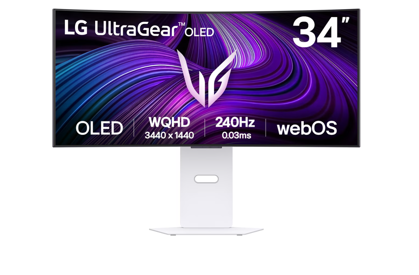 LG - 34GX90SA-W - 34 " - OLED - 21:9 - 240 Hz - 1 ms - 3440 x 1440 pixels - 250 cd/m² - HDMI ports quantity 2 - White