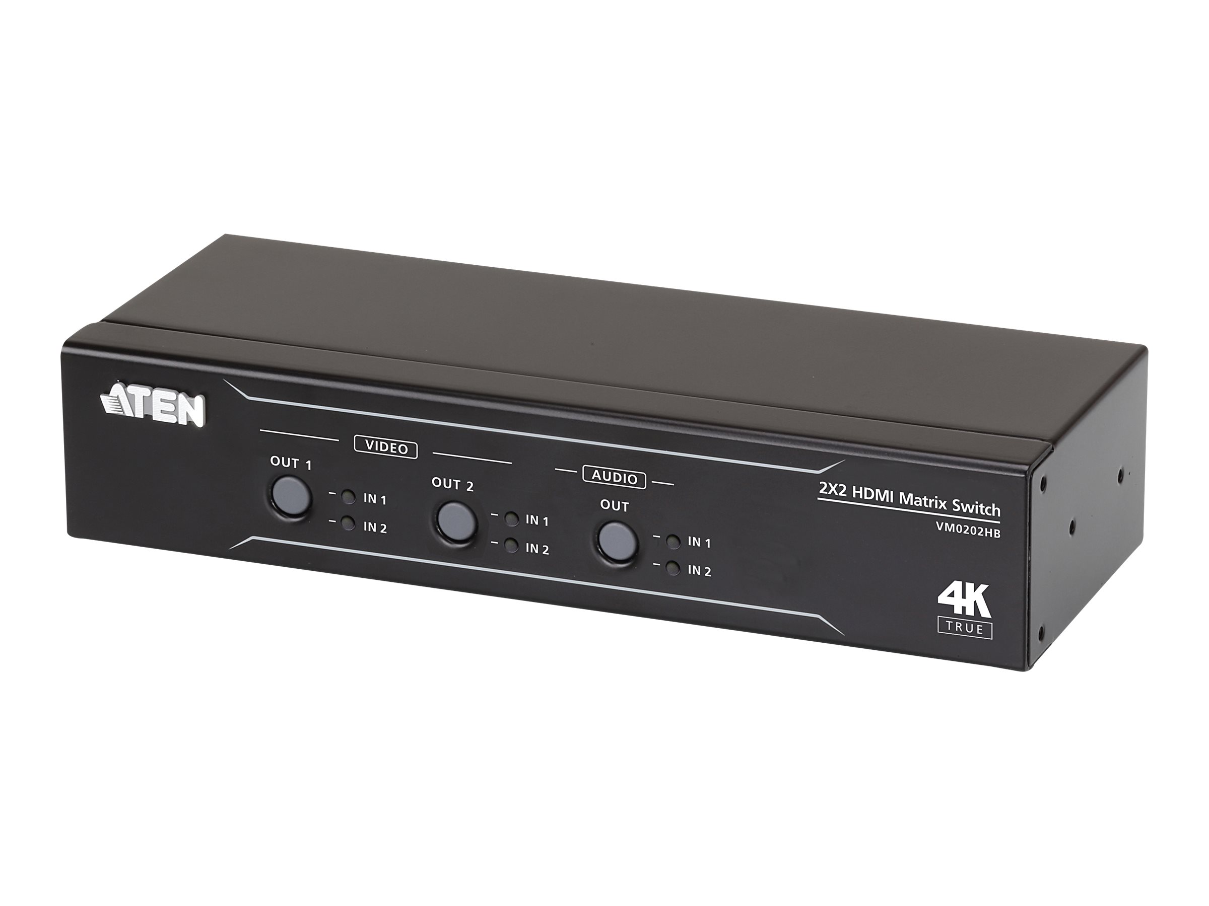 Aten - 2x2 True 4K HDMI Matrix Switch with Audio De-Embedder - VM0202HB